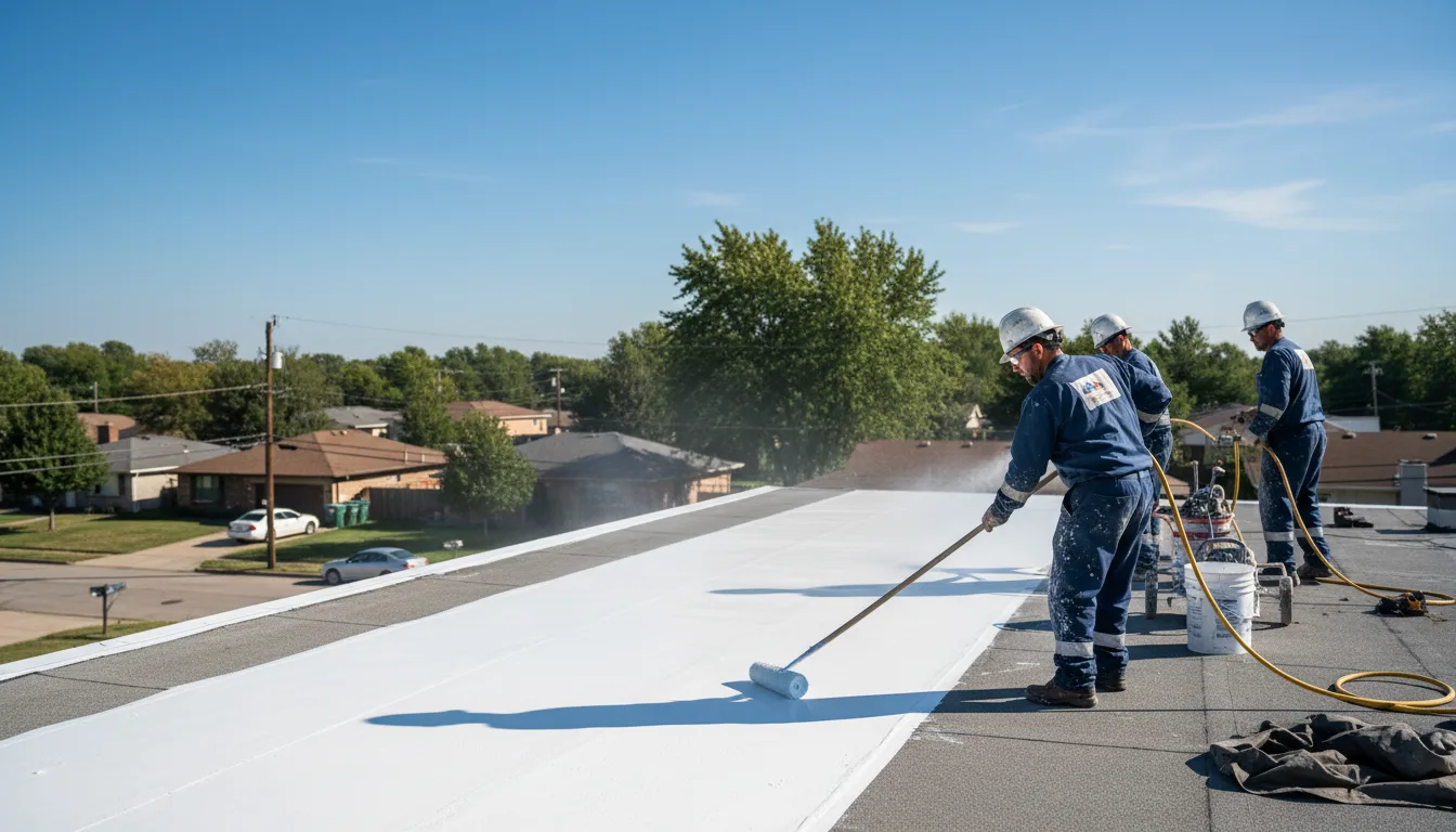 Commercial roof coating in Stallings, NC near me